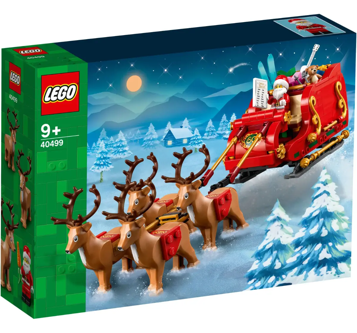 LEGO Iconic Santas Sleigh Toy 40499 (343 Pieces), 9Y+