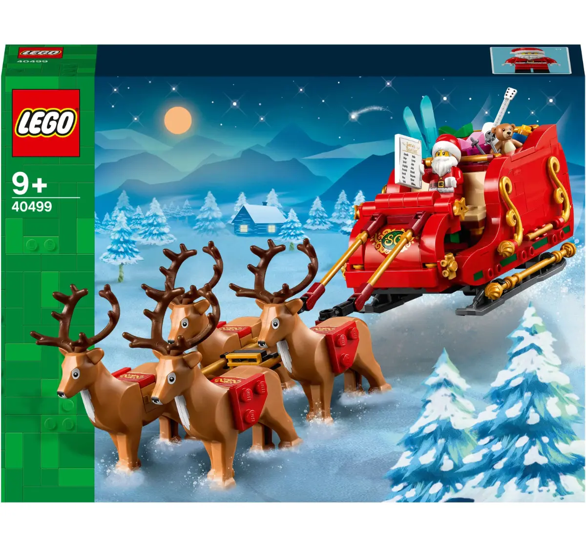 LEGO Iconic Santas Sleigh Toy 40499 (343 Pieces), 9Y+