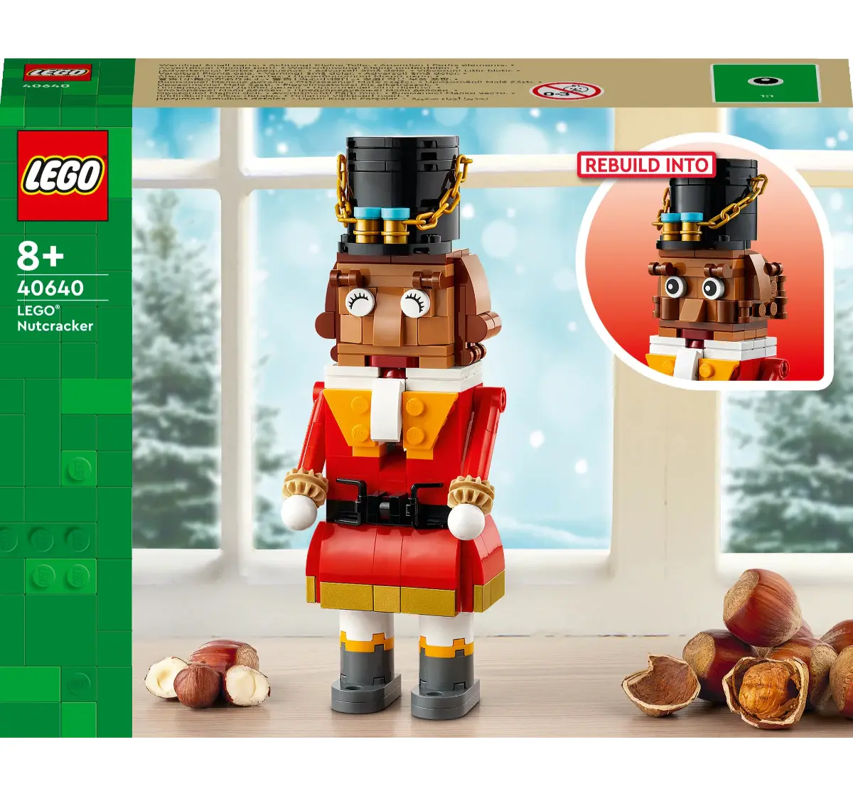 LEGO Iconic Nutcracker Figure 40640 (208 Pieces), 8Y+