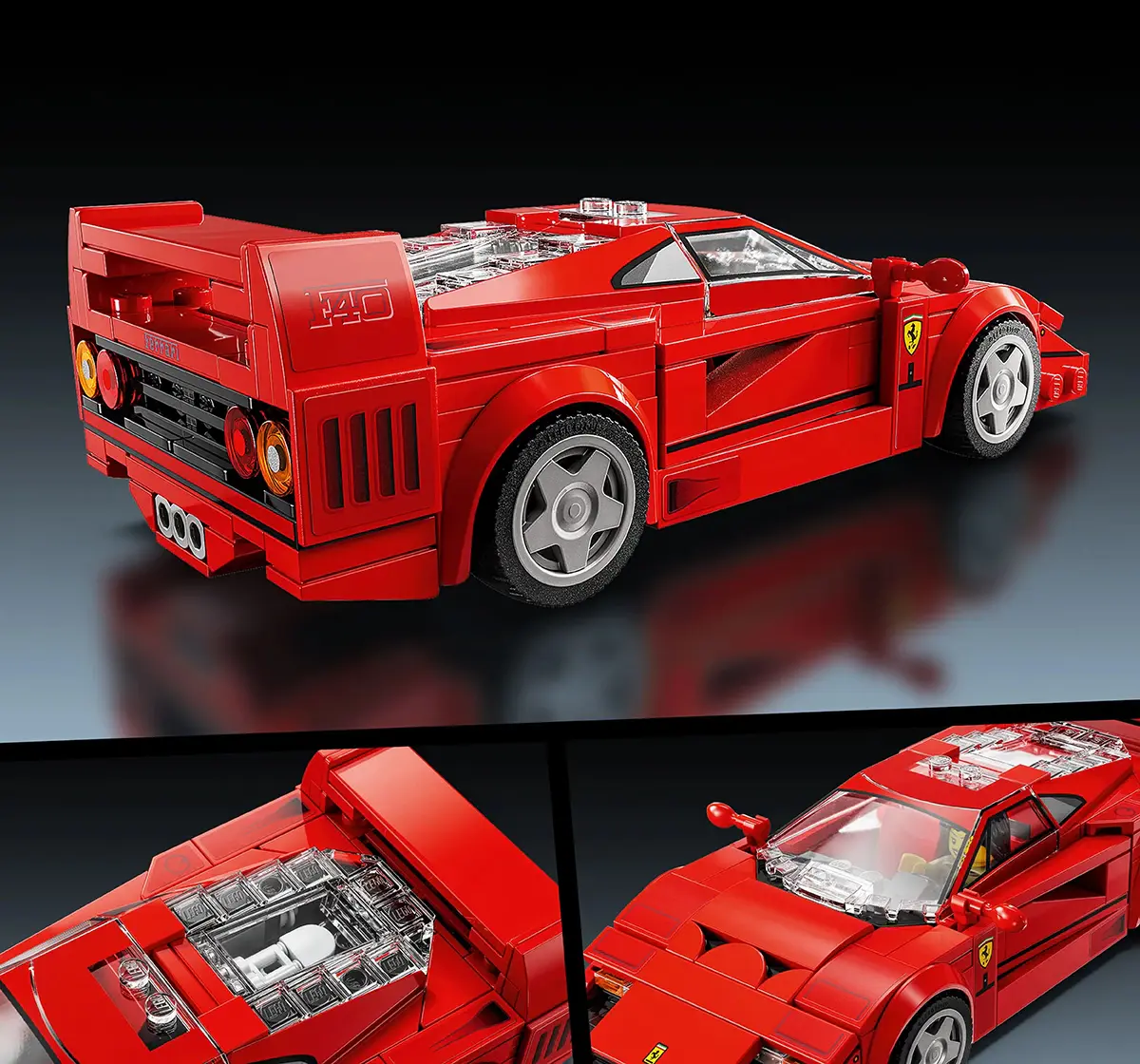 LEGO Speed Champions Ferrari F40 Supercar Vehicle Toy 76934 (318 Pieces) 9Y+