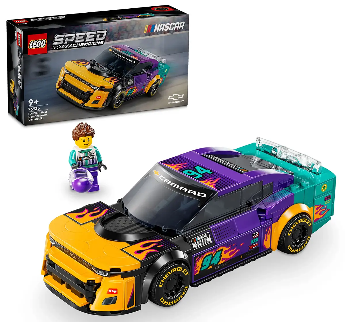 LEGO Speed Champions NASCAR Next Gen Chevrolet Camaro ZL1 76935 (328 Pieces) 9Y+