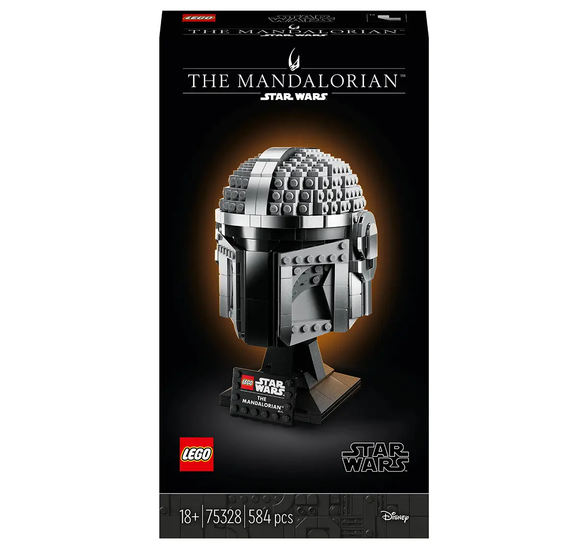 LEGO Star Wars The Mandalorian Helmet 75328 Building Kit (584 Pieces) 18Y+