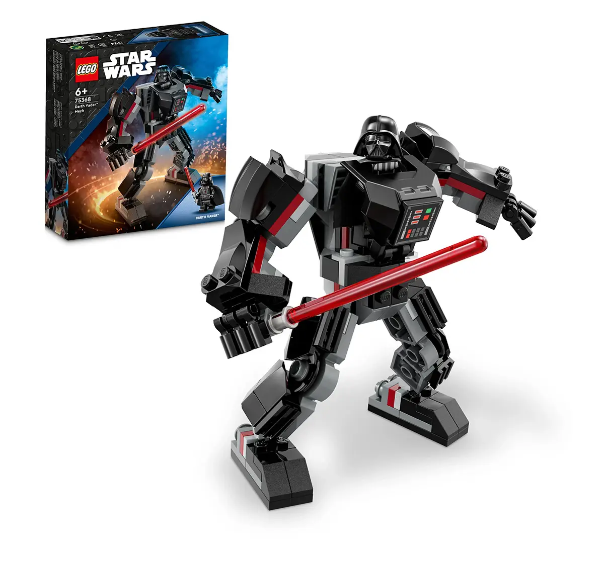 LEGO Star Wars Darth Vader Mech 75368 Building Toy Set (139 Pieces) 6Y+