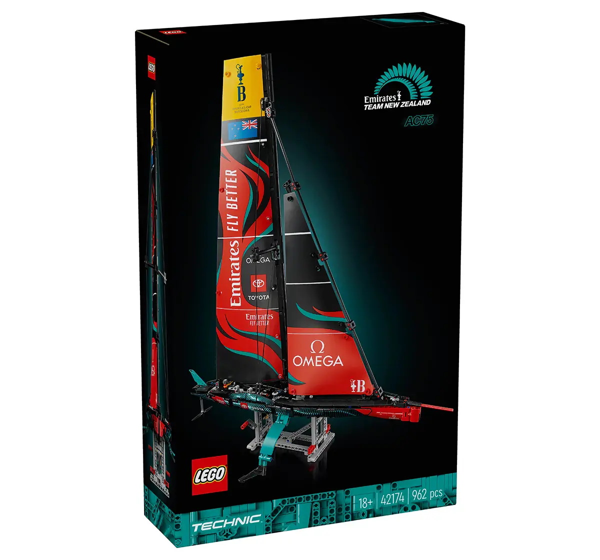 LEGO Technic Emirates Team New Zealand AC75 Yacht 42174 (962 Pieces) 18Y+