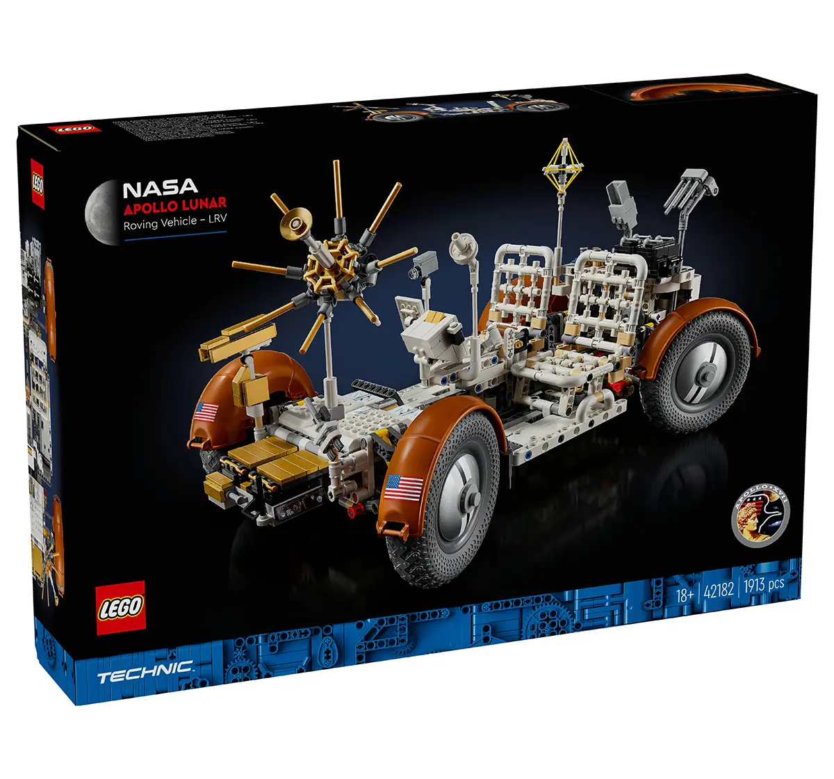 LEGO Technic NASA Apollo Lunar Roving Vehicle – LRV 42182 (1913 Pieces) 18Y+