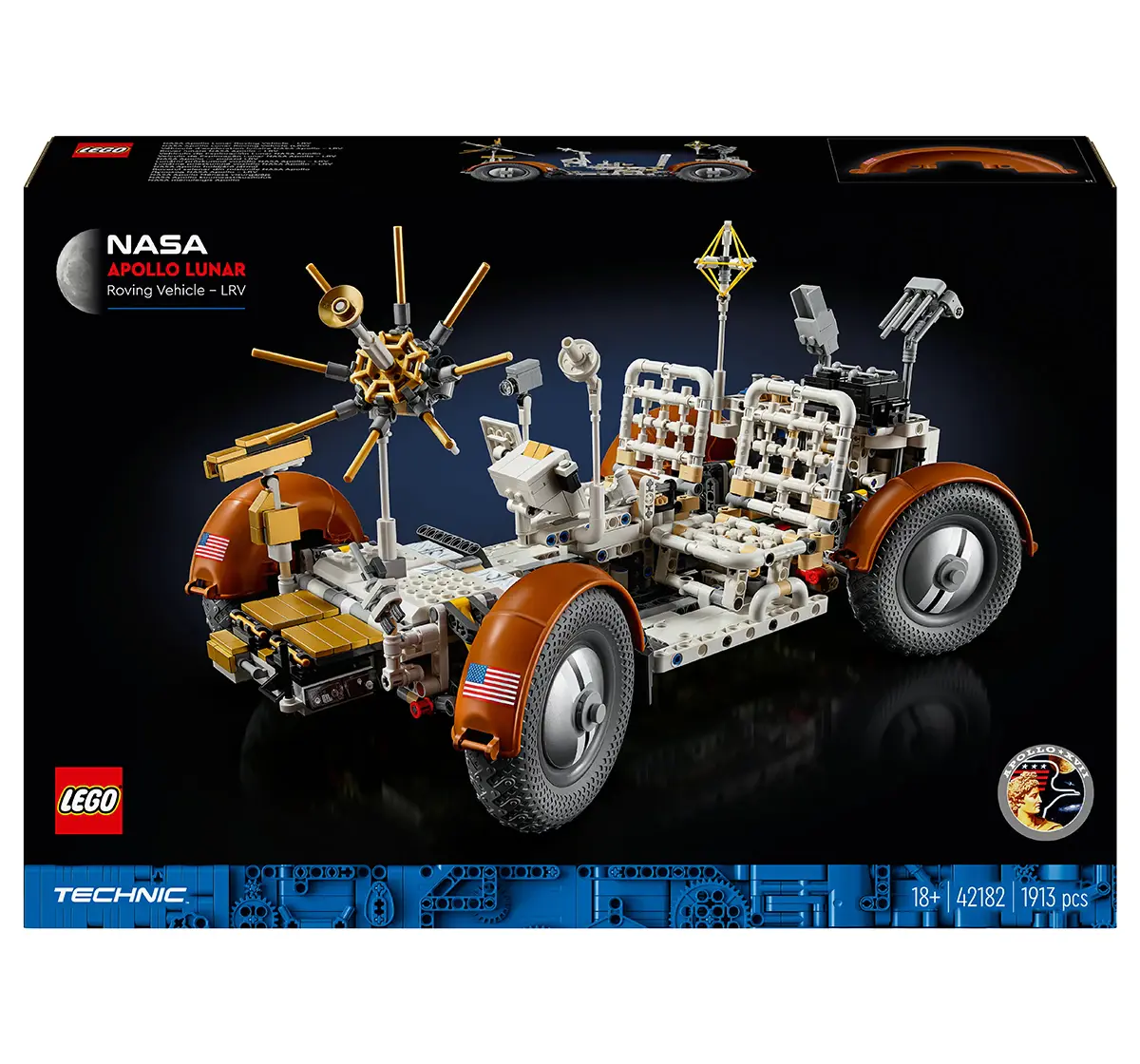 LEGO Technic NASA Apollo Lunar Roving Vehicle – LRV 42182 (1913 Pieces) 18Y+