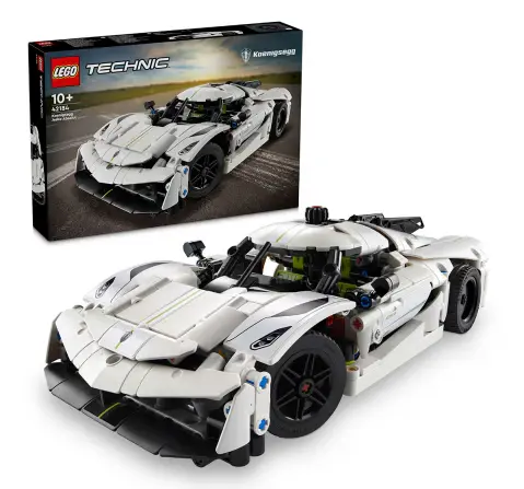 LEGO Technic Koenigsegg Jesko Absolut White Hypercar 42184 (801 Pieces) 10Y+