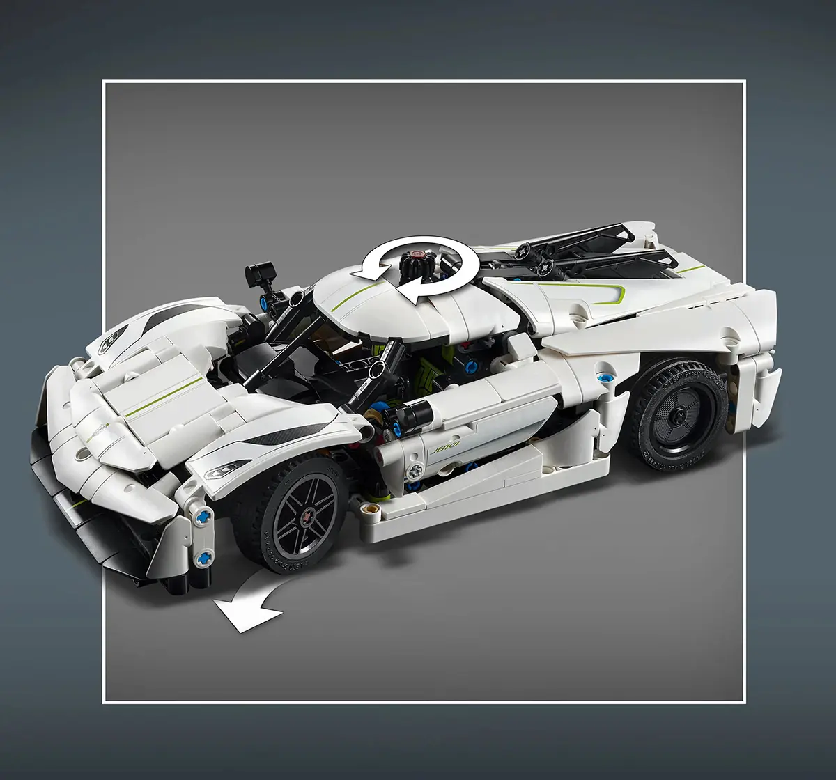 LEGO Technic Koenigsegg Jesko Absolut White Hypercar 42184 (801 Pieces) 10Y+