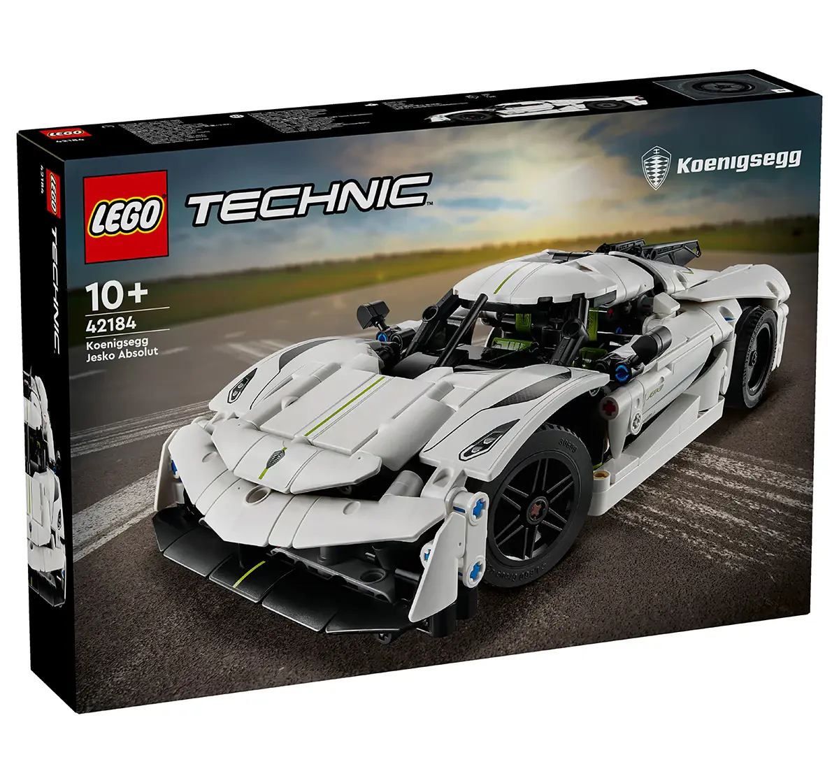 LEGO Technic Koenigsegg Jesko Absolut White Hypercar 42184 (801 Pieces) 10Y+