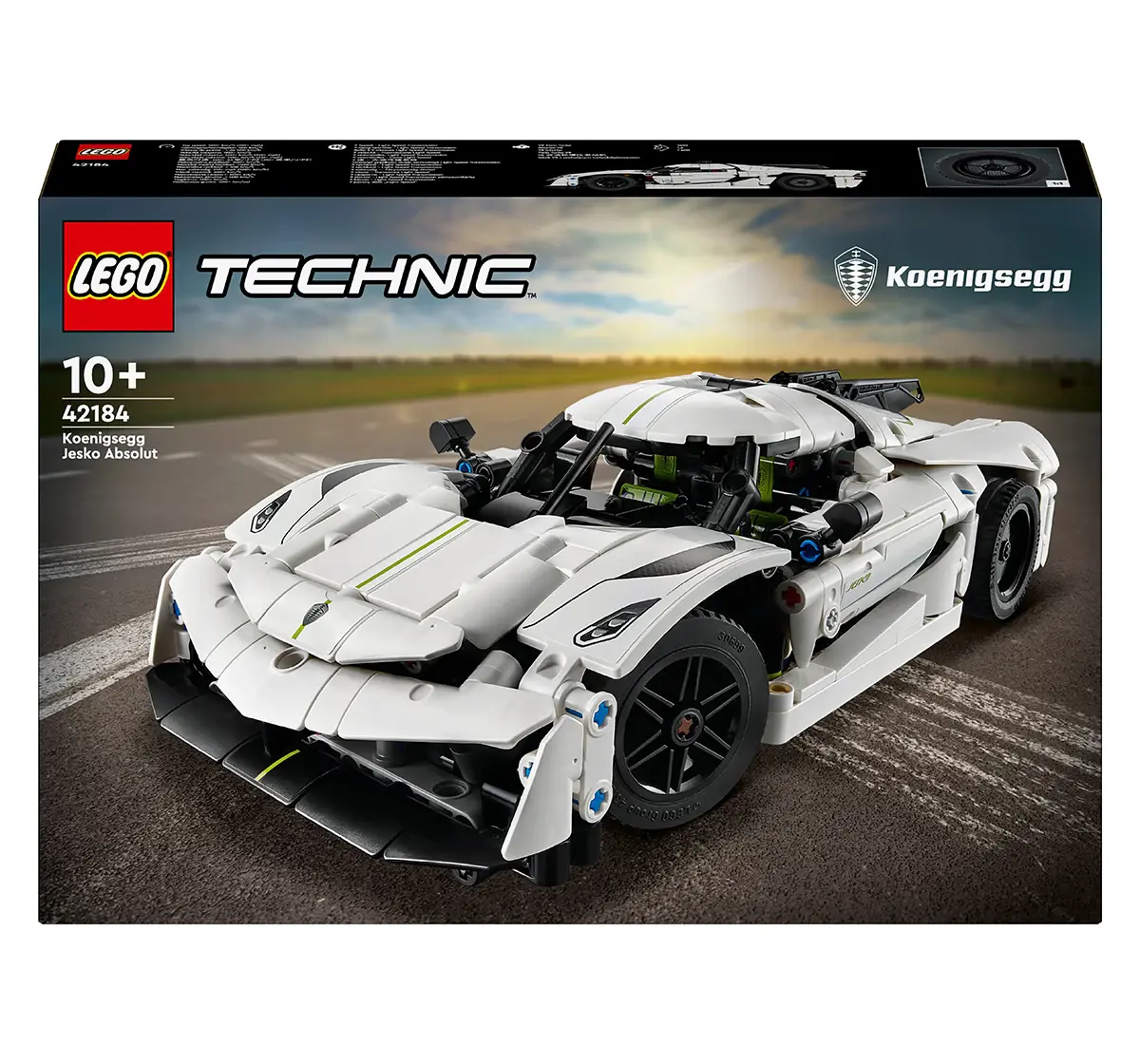 LEGO Technic Koenigsegg Jesko Absolut White Hypercar 42184 (801 Pieces) 10Y+