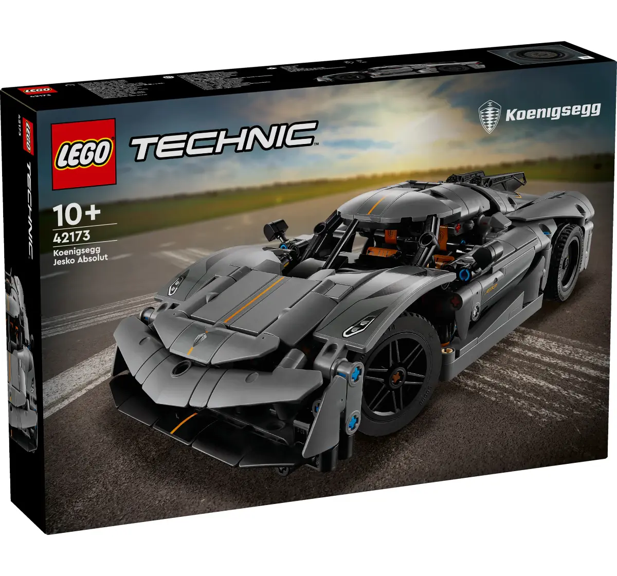 LEGO Technic Koenigsegg Jesko Absolut Gray Hypercar 42173 (801 Pieces), 10Y+