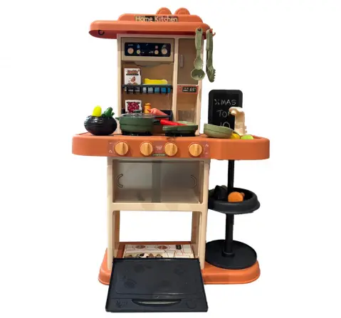 Kingdom of Play 43 pieces Jumbo Kitchen Set with Real Steam, Light & Sound, 3Y+