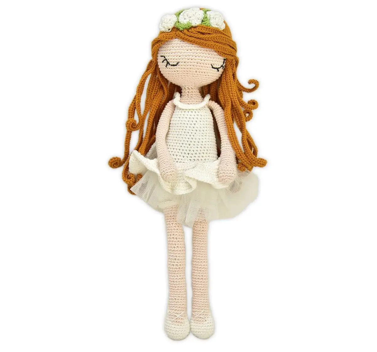 Happy Threads Emily, Handmade Crochet Stuffed Doll, 9M+