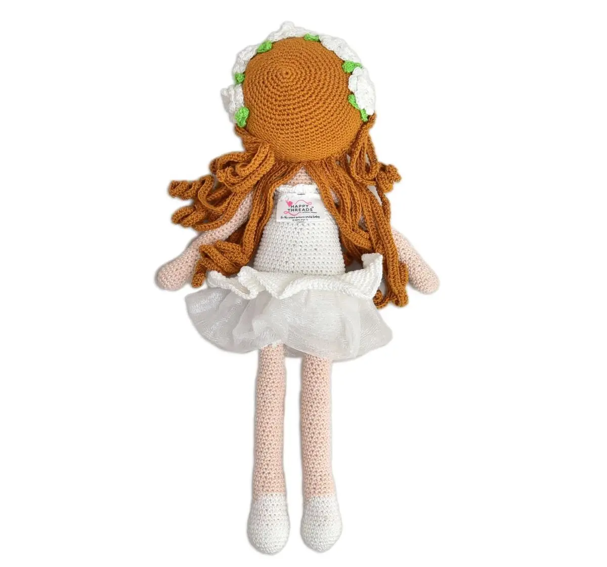 Happy Threads Emily, Handmade Crochet Stuffed Doll, 9M+