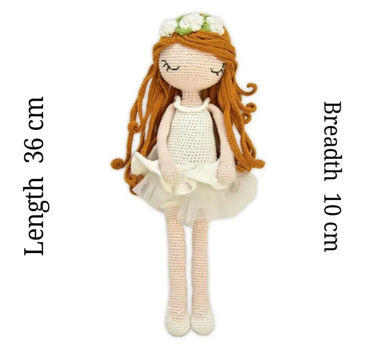 Happy Threads Emily, Handmade Crochet Stuffed Doll, 9M+