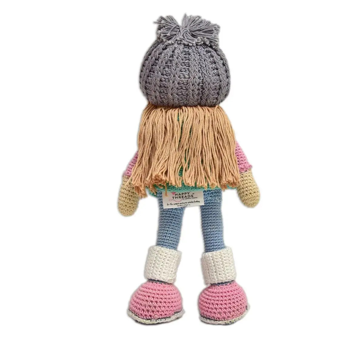 Happy Threads Molly Handmade Crochet Stuffed Doll, 9M+