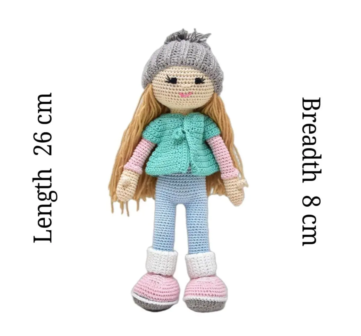 Happy Threads Molly Handmade Crochet Stuffed Doll, 9M+