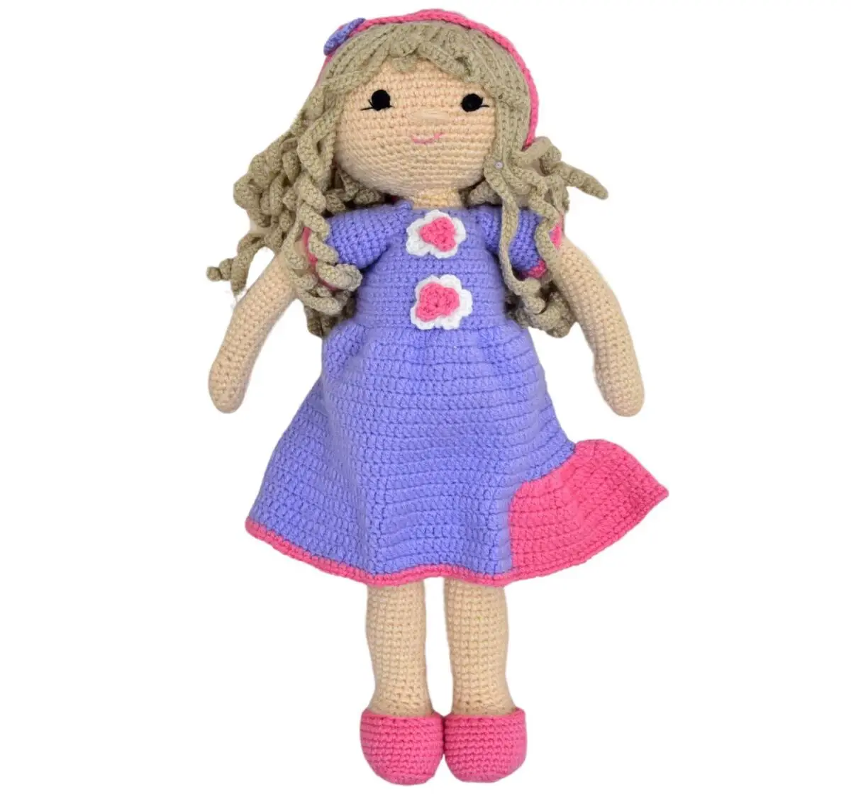 Happy Threads Katherine Handmade Crochet Stuffed Doll, 9M+