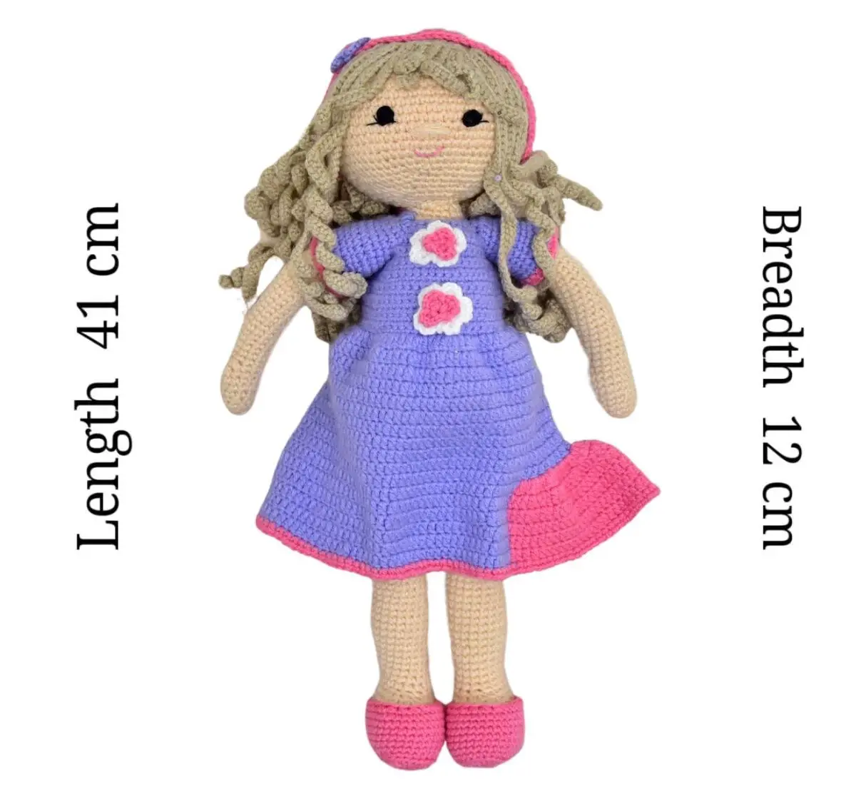 Happy Threads Katherine Handmade Crochet Stuffed Doll, 9M+