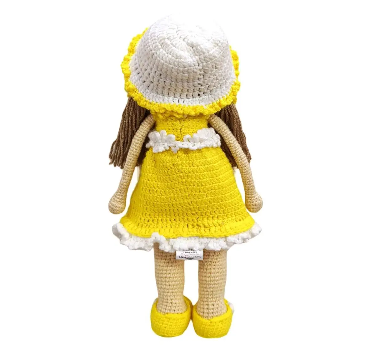 Happy Threads Sunshine, Handmade Crochet Stuffed Doll, 9M+