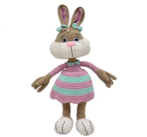 Happy Threads Jill, Handmade Crochet Soft Toys for Kids, 9M+