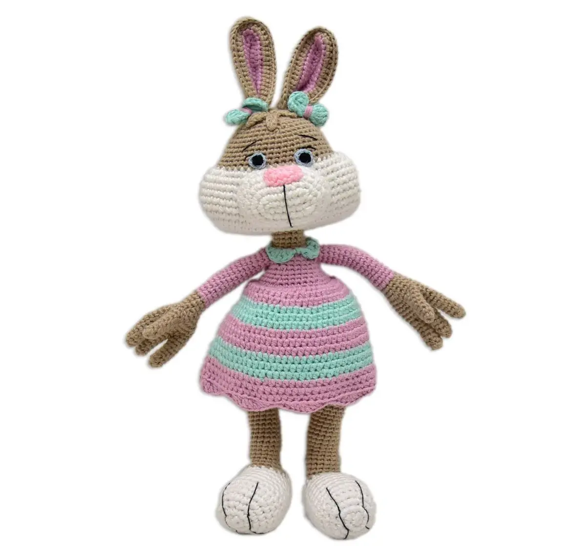 Happy Threads Jill, Handmade Crochet Soft Toys for Kids, 9M+