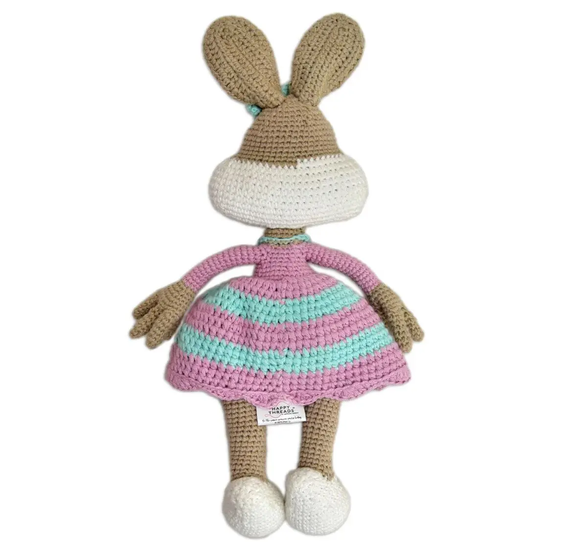 Happy Threads Jill, Handmade Crochet Soft Toys for Kids, 9M+