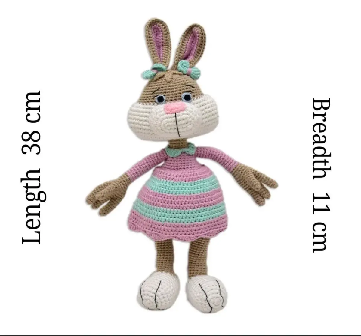 Happy Threads Jill, Handmade Crochet Soft Toys for Kids, 9M+