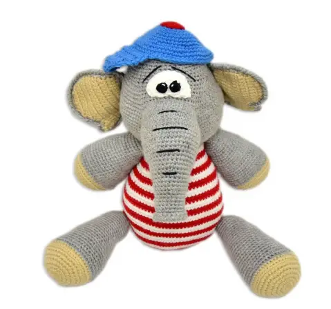 Happy Threads Bobo, Handmade Crochet Soft Toys for Kids, 9M+