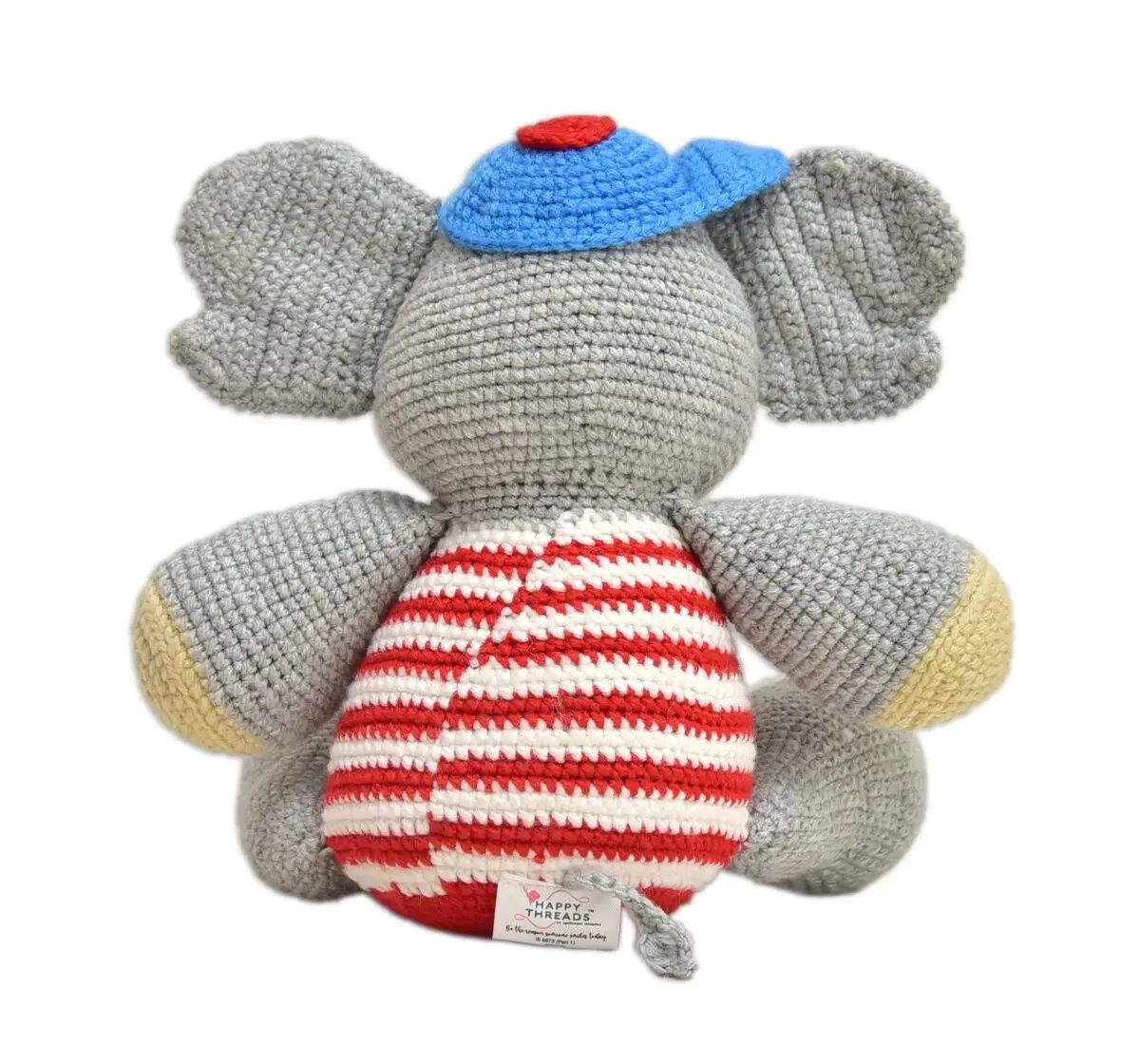 Happy Threads Bobo, Handmade Crochet Soft Toys for Kids, 9M+