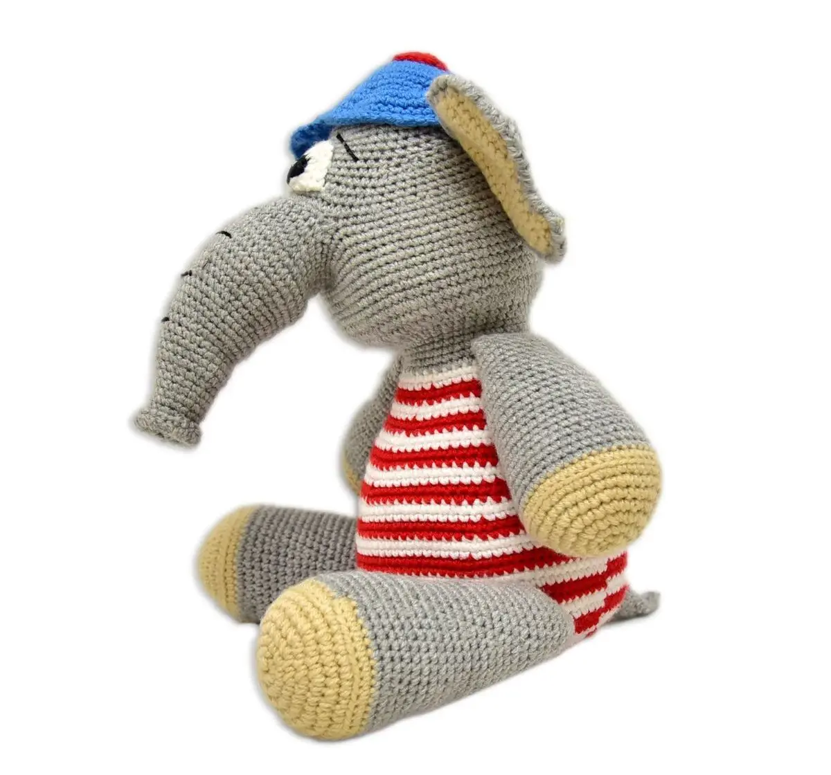 Happy Threads Bobo, Handmade Crochet Soft Toys for Kids, 9M+