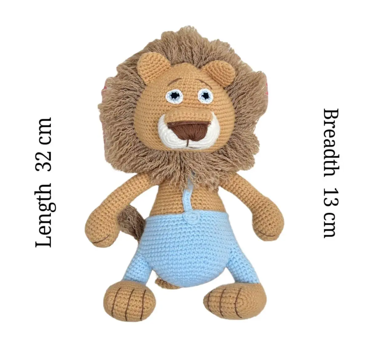 Happy Threads Jake, Handmade Crochet Soft Toys, 9M+