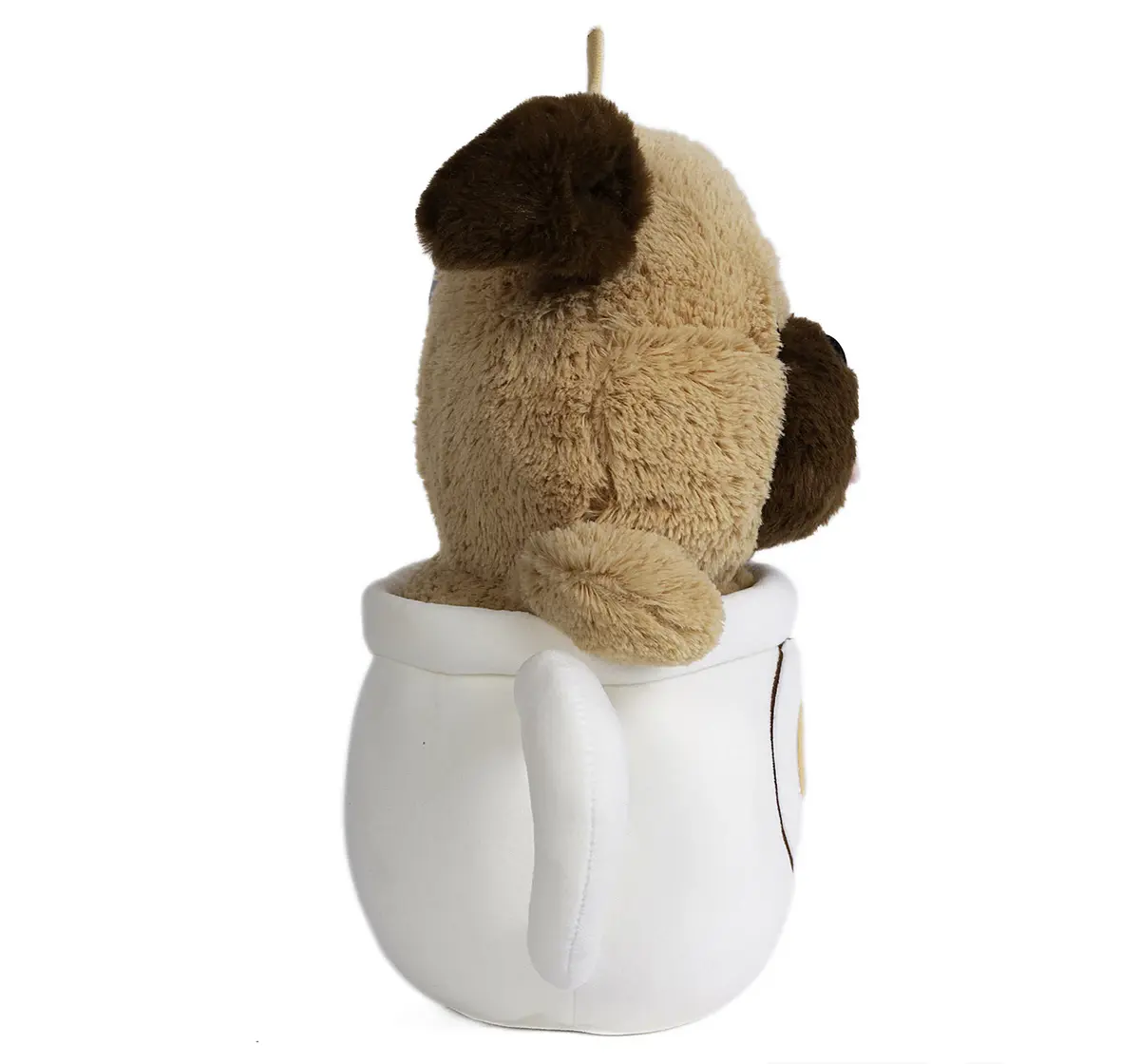 Fuzzbuzz Pup in a Mug Soft Toy, 28cm, 18M+, White