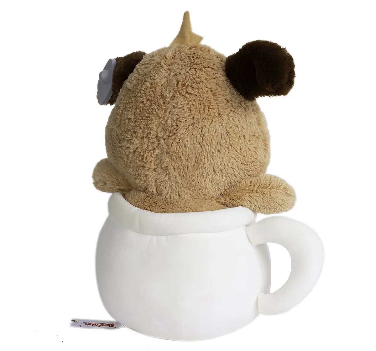 Fuzzbuzz Pup in a Mug Soft Toy, 28cm, 18M+, White