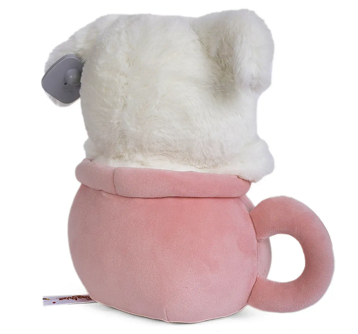 Fuzzbuzz Pup in a Mug Soft Toy, 28cm, 18M+, Pink