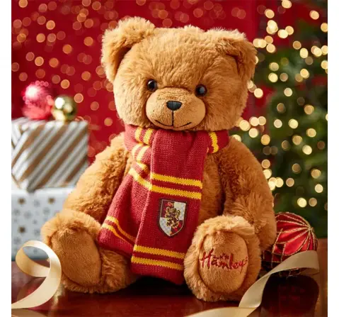 Hamleys Harry Potter Gryffindor Bear Soft Toy for Kids, 3Y+, Brown