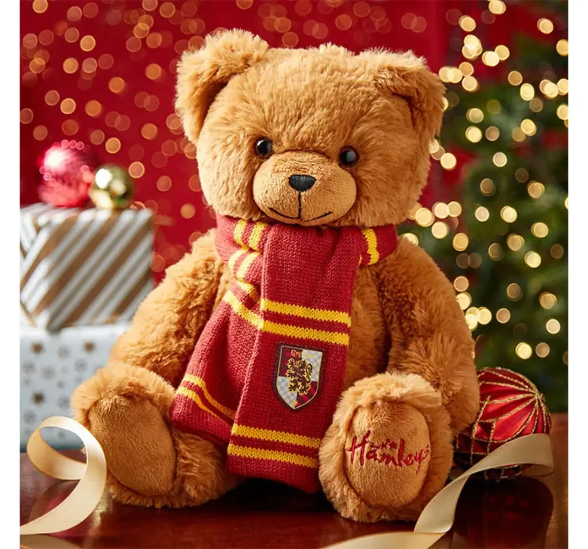 Hamleys Harry Potter Gryffindor Bear Soft Toy for Kids, 3Y+, Brown