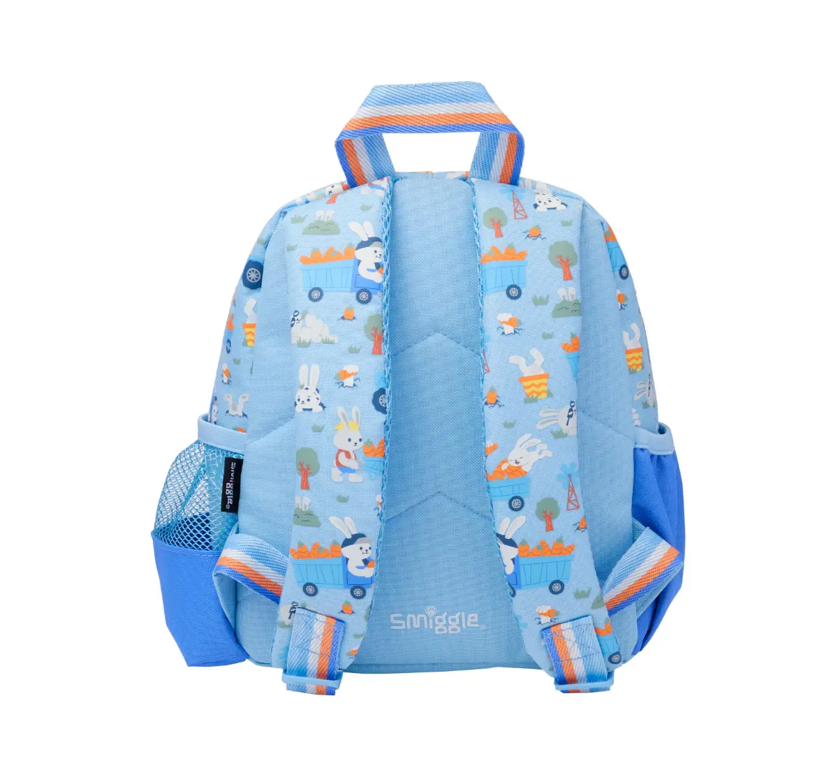 Smiggle Out & About Collection Plush 10 inches Backpack For Kids Age, 3Y+, Blue