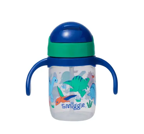 Smiggle Sippy Out & About Bottle For Kids Age 3Y+ Navy