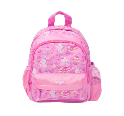 Smiggle Out & About Collection 10 inches Backpack For Kids Age 3Y+, Pink