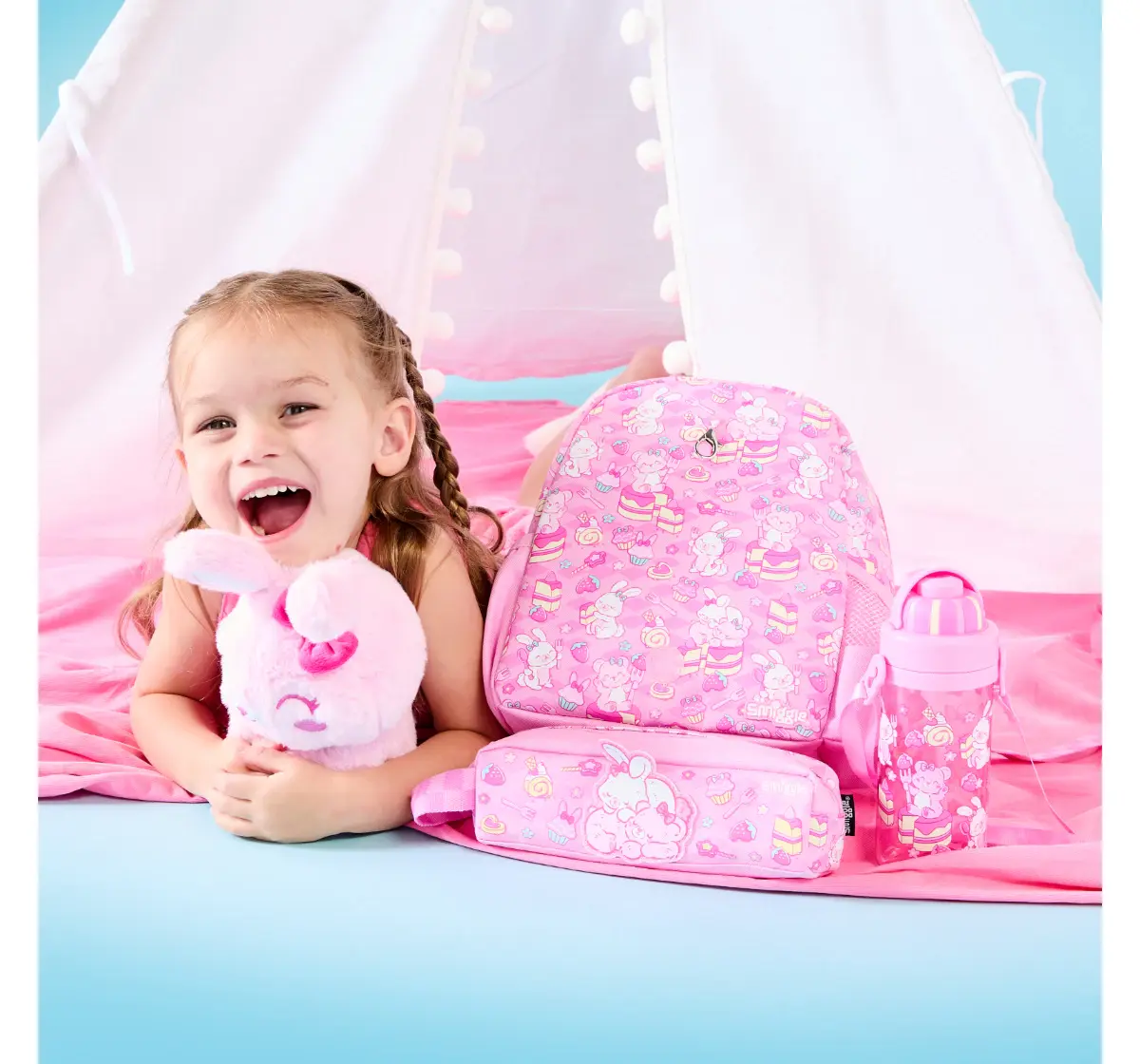 Smiggle Out & About Collection 10 inches Backpack For Kids Age 3Y+, Lilac
