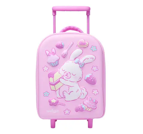 Smiggle Out & About Collection Luggage Trolley 28.5 cm, 3Y+, Pink