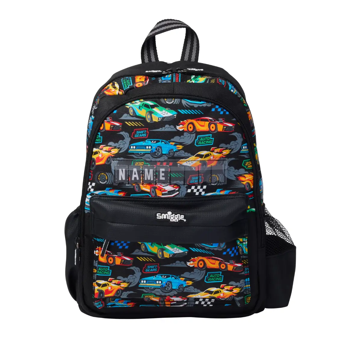 Smiggle Curious Collection 14 inches Backpack For Kids Age 3Y+, Black