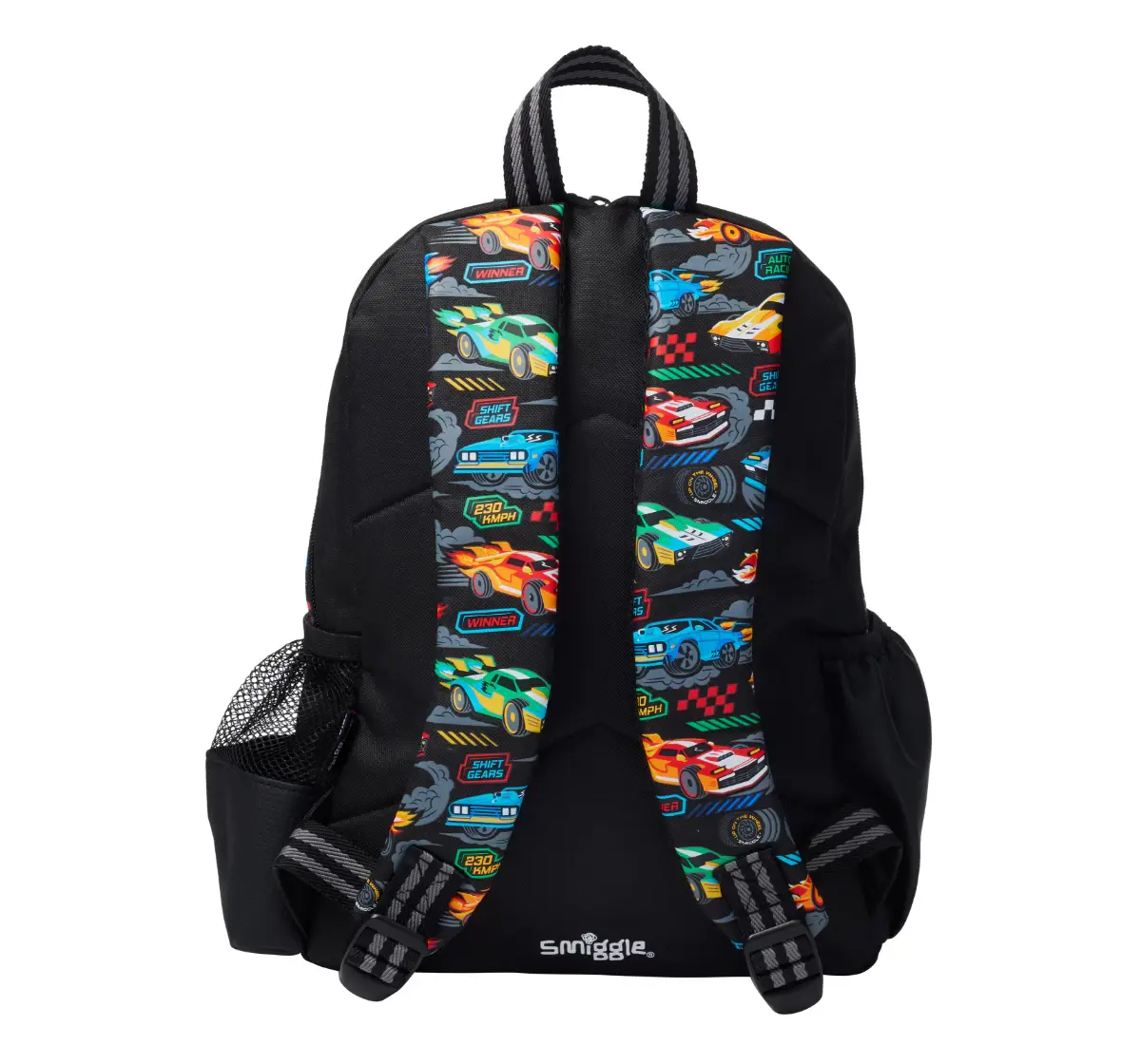 Smiggle Curious Collection 14 inches Backpack For Kids Age 3Y+, Black