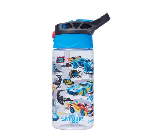 Smiggle Curious Collection Water Bottle Flip 440 ml, Black