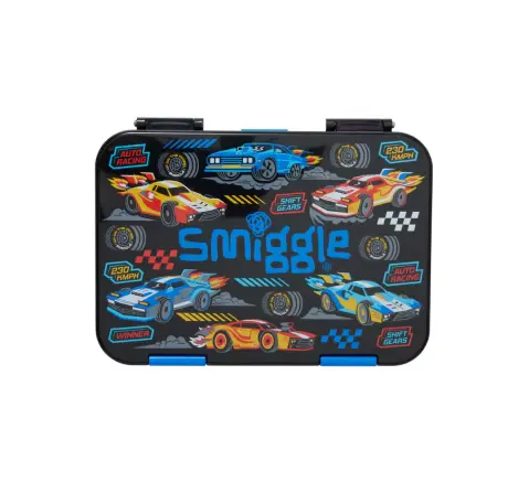 Smiggle Curious Collection Lunch Box 3Y+, Black, 21Cm