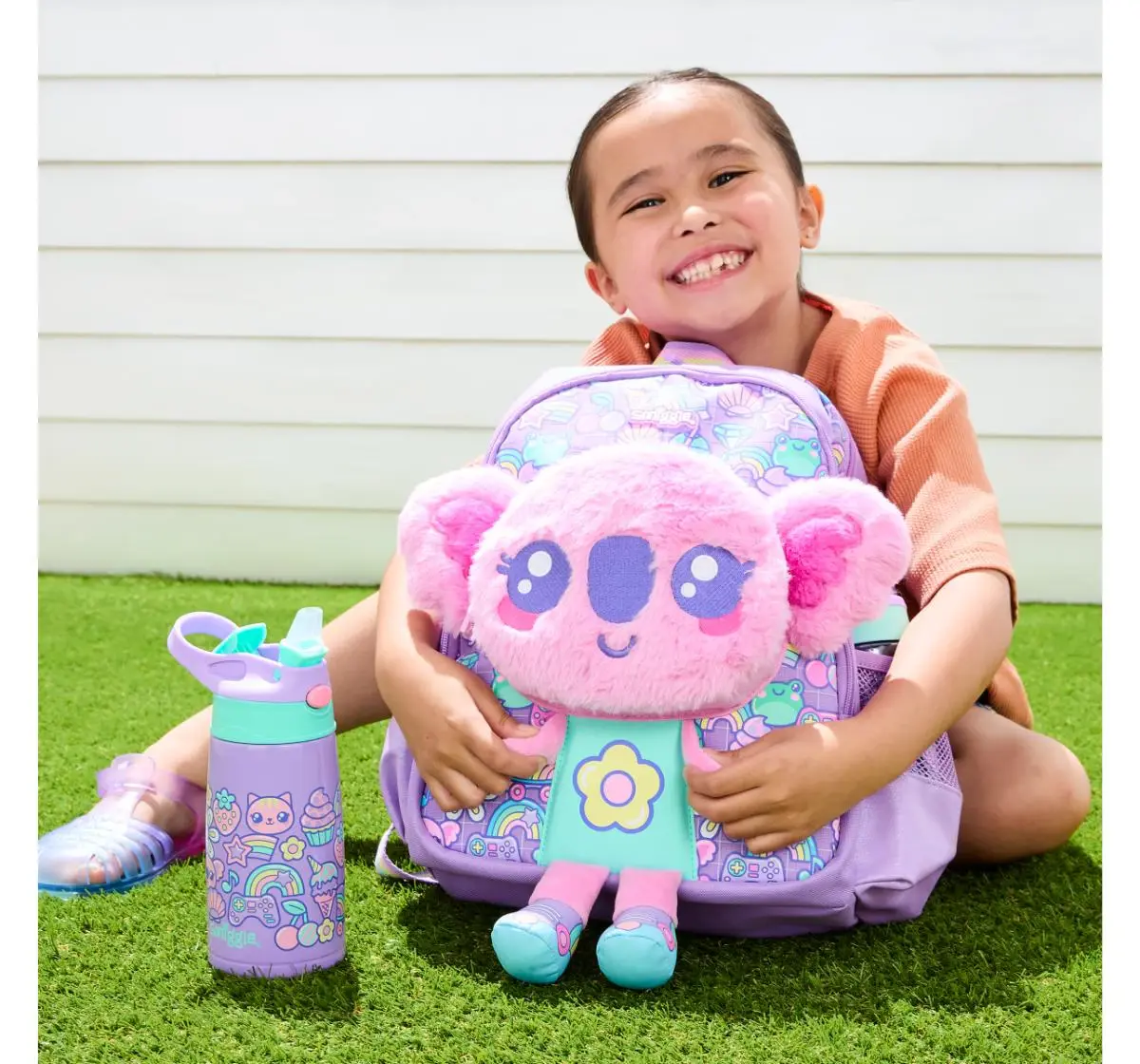 Smiggle Curious Collection Mint 15 inches Backpack Lilac 3Y+, 38Cm