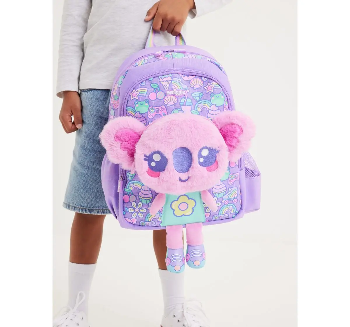 Smiggle Curious Collection Mint 15 inches Backpack Lilac 3Y+, 38Cm
