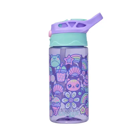 Smiggle Curious Collection Water Bottle Flip 440 ml, Lilac