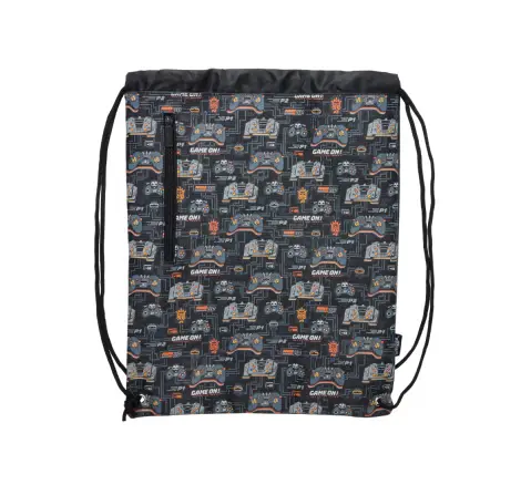 Smiggles Supercharge Collection Drawstring Bag For Kids 3Y+, Black